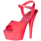 Pink Neon 15 cm Pleaser KISS-209UV Platform High Heels