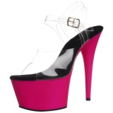 Pink Neon 18 cm ADORE-708UV High Heels Platform