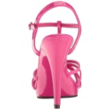 Pink Shiny 12 cm FLAIR-420 Womens High Heel Sandals