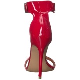 Red 13 cm Pleaser AMUSE-10 high heeled sandals