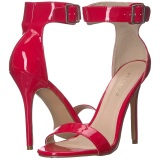 Red 13 cm Pleaser AMUSE-10 high heeled sandals