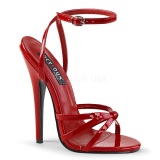 Red 15 cm DOMINA-108 fetish high heeled shoes