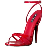 Red 15 cm Devious DOMINA-108 high heeled sandals