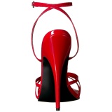 Red 15 cm Devious DOMINA-108 high heeled sandals