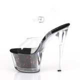 Red 18 cm SKY-308WHG glitter platform high heels shoes