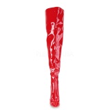 Red Patent 13 cm COURTLY-3012 Pleaser Overknee Boots