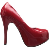 Red Patent 14,5 cm Burlesque TEEZE-06W mens pumps for wide feets