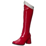 Red Patent 7,5 cm Funtasma GOGO-306 Women Knee Boots