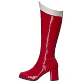 Red Patent 7,5 cm Funtasma GOGO-306 Women Knee Boots