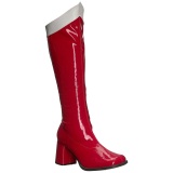 Red Patent 7,5 cm Funtasma GOGO-306 Women Knee Boots