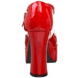 Red Shiny 11 cm MARYJANE-50 Mary Jane Platform Pumps