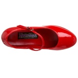 Red Shiny 11 cm MARYJANE-50 Mary Jane Platform Pumps