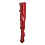 Red Shiny 13 cm ELECTRA-3028 High Heeled Overknee Boots