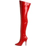 Red Shiny 13 cm SEDUCE-3000 overknee high heel boots