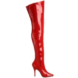 Red Shiny 13 cm SEDUCE-3000 overknee high heel boots