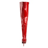 Red Shiny 13 cm SEDUCE-3010 overknee high heel boots