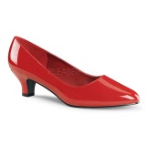 Red Shiny 5 cm FAB-420W High Heel Pumps for Men