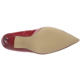 Red Varnished 10 cm CLASSIQUE-20 pointed toe stiletto pumps