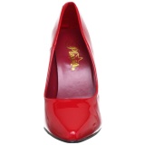 Red Varnished 10 cm VANITY-420 pointed toe pumps high heels