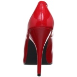 Red Varnished 10 cm VANITY-420 pointed toe pumps high heels