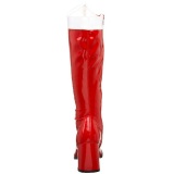 Red White 7,5 cm GOGO-305 Women Knee High Boots