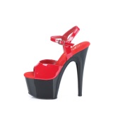 Red platform 18 cm ADORE-709 pleaser high heels shoes