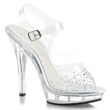 Rhinestones 13 cm LIP-108SD high heeled sandals