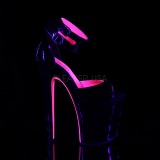 Rose 20 cm XTREME-875TT Neon platform high heels shoes