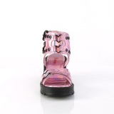 Rose 7 cm DemoniaCult BRATTY-07 chunky heel platform sandals