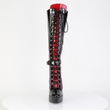 Shiny 13,5 cm high heels platform pleaser boots