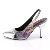 Snake pattern 10 cm DREAM-405 slingback pumps transvestite shoes