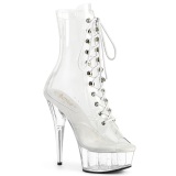 Transparent 15 cm DELIGHT-1021C Exotic stripper ankle boots