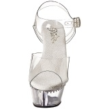 Transparent 15 cm Pleaser KISS-208LS High Heels Platform