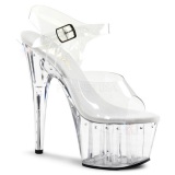 Transparent 18 cm Pleaser ADORE-708LS High Heels Platform