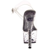 Transparent 18 cm Pleaser STARDUST-708 High Heels Platform