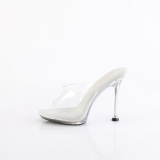 Transparent mules 11,5 cm CUPID-401 fetish high heeled mules