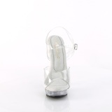 Transparent sandals platform 15 cm SULTRY-608 fabulicious high heels sandals