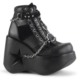 Vegan 13 cm DYNAMITE-101 demoniacult ankle boots wedges platform