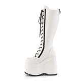 Vegan 15 cm WAVE-200-2 demoniacult knee boots wedges platform