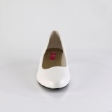 Vegan 3 cm GWEN-01 pumps for mens and drag queens in white