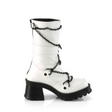 Vegan 7 cm DemoniaCult BRATTY-120-2 chunky heel platform boots