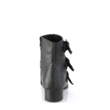 Vegan WARLOCK-50-C demoniacult pointed boots - mens winklepicker boots 3 buckles