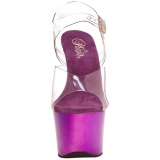 Violet Transparent 18 cm SKY-308 High Heels Platform