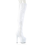 White 18 cm ADORE-3000HWR Hologram exotic pole dance overknee boots