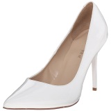 White Shiny 10 cm CLASSIQUE-20 Pumps High Heels for Men