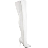 White Shiny 13 cm SEDUCE-3010 overknee high heel boots