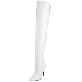 White Shiny 13 cm SEDUCE-3010 overknee high heel boots