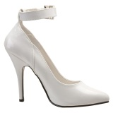 White Shiny 13 cm SEDUCE-431 Stiletto Pumps for Men