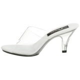 White Transparent 8 cm BELLE-301 Women Mules Shoes