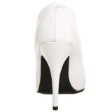 White Varnished 13 cm SEDUCE-420 pointed toe pumps high heels